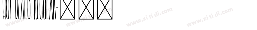 Hot Deals Regular字体转换